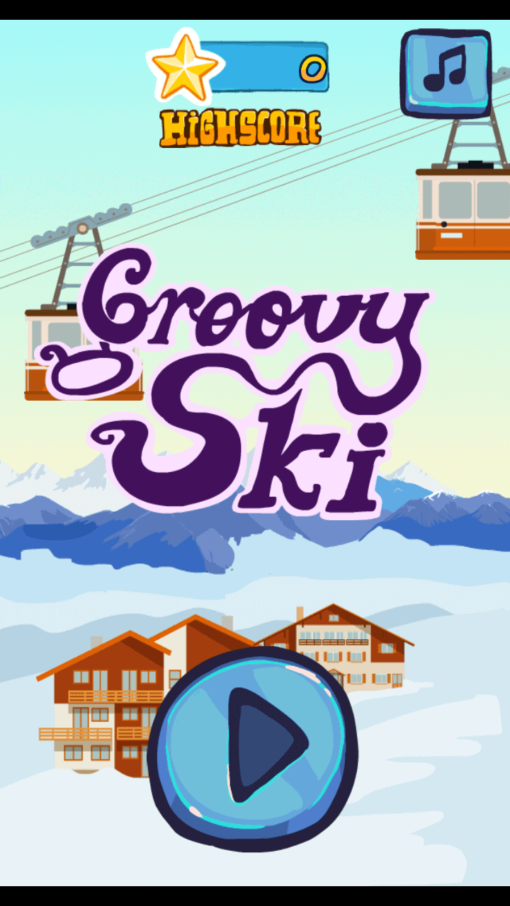 Groovy Ski game screenshot
