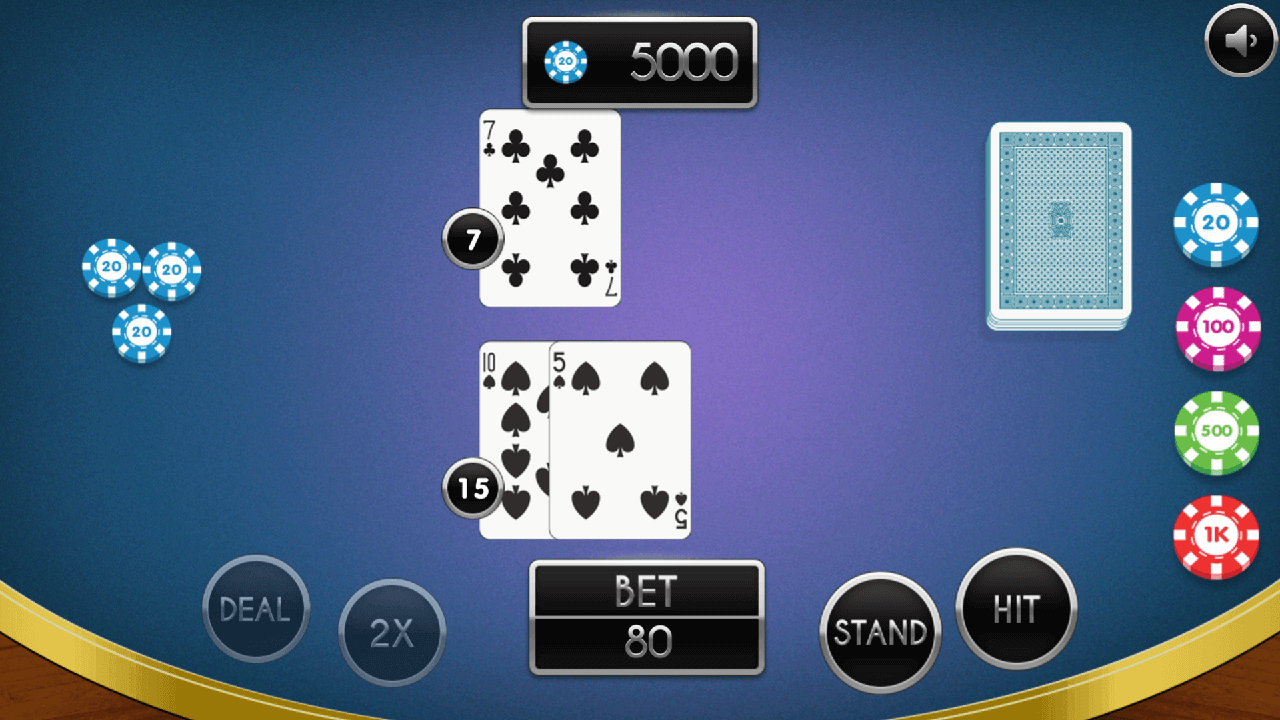 Blackjack 21 Pro game screenshot
