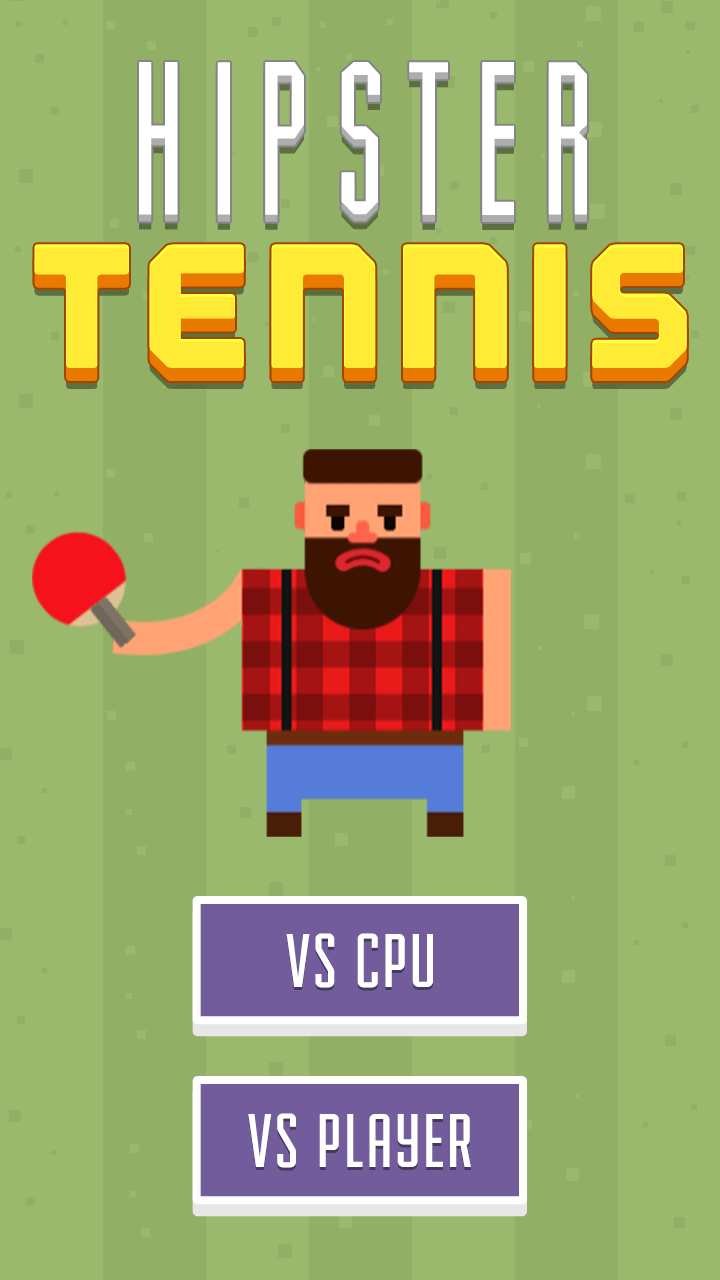 Hipster Tennis game screenshot