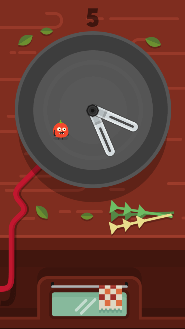 Vegetables vs. Chef game screenshot