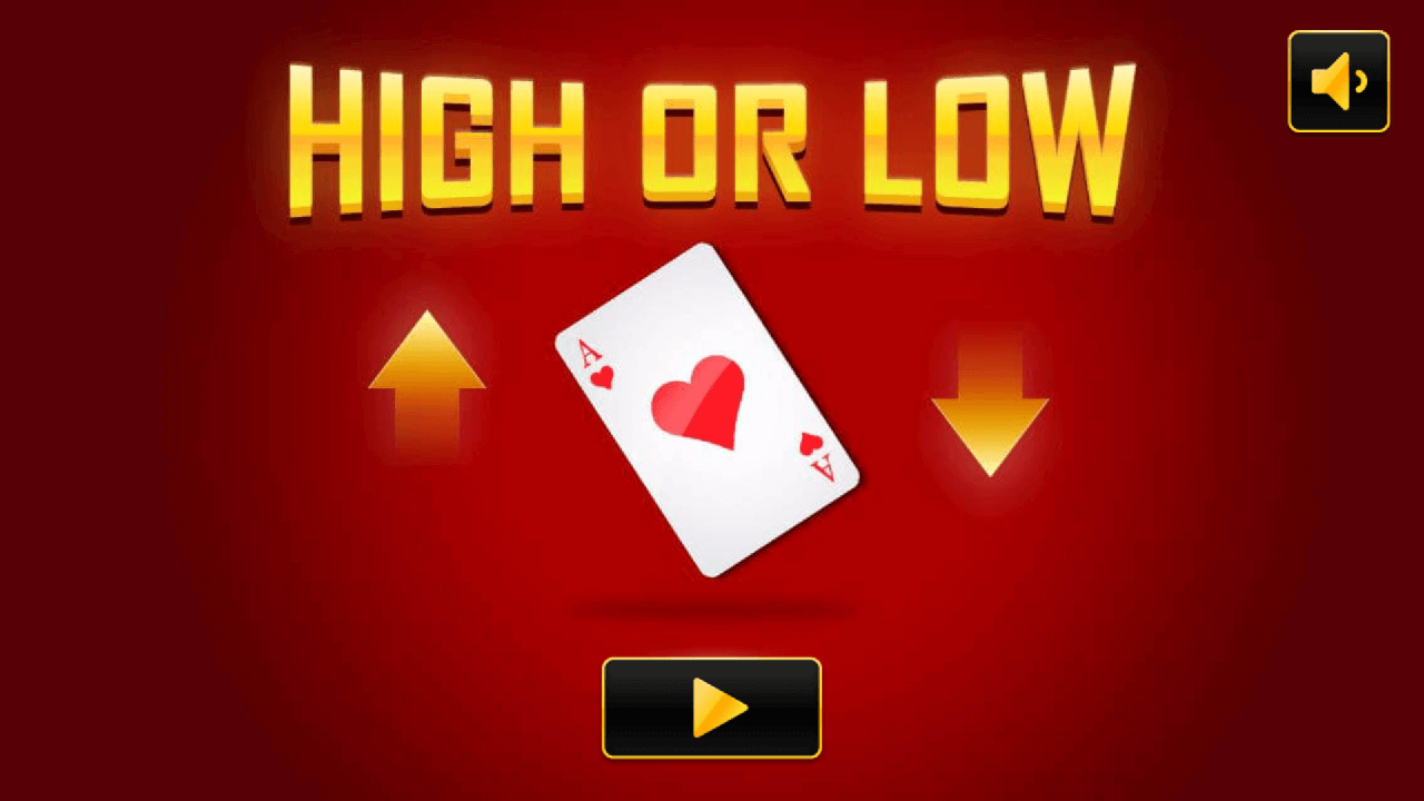 High or Low game screenshot