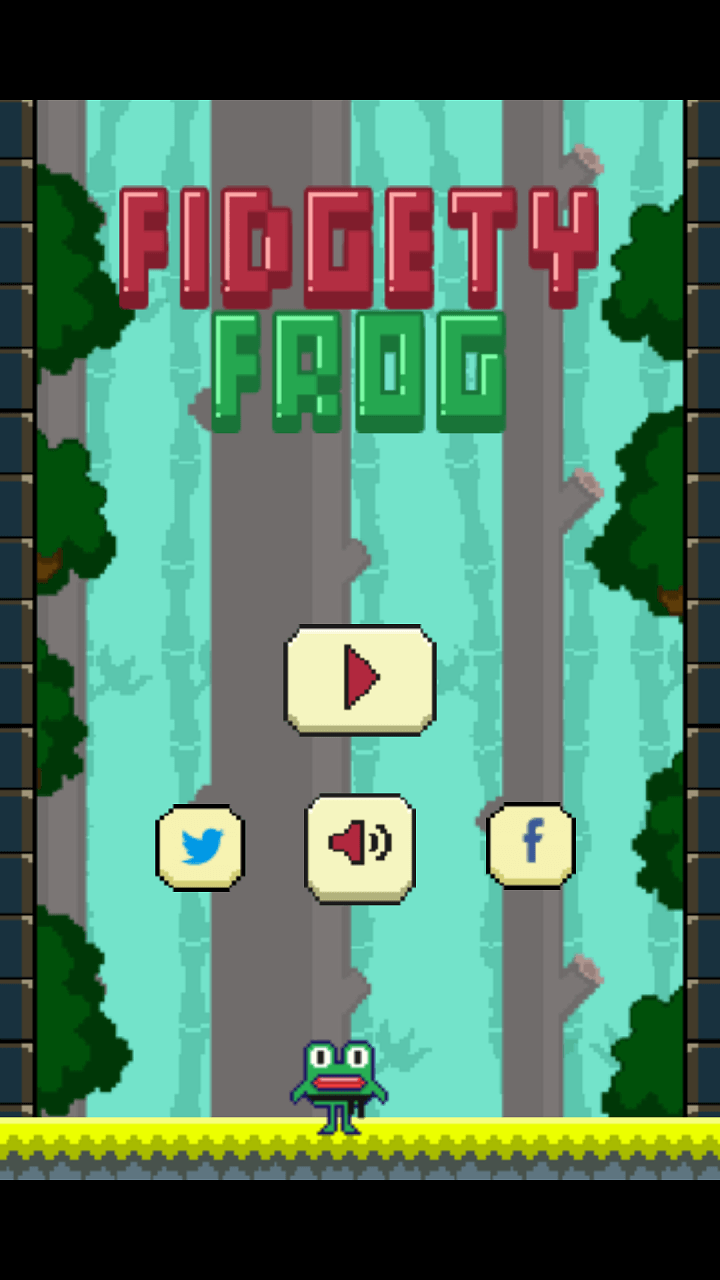 Fidgety Frog game screenshot