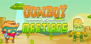 Cowboy vs. Martians Online Puzzle & Logic Games on NaptechGames.com
