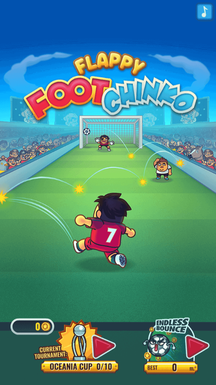 Flappy Foot Chinko game screenshot