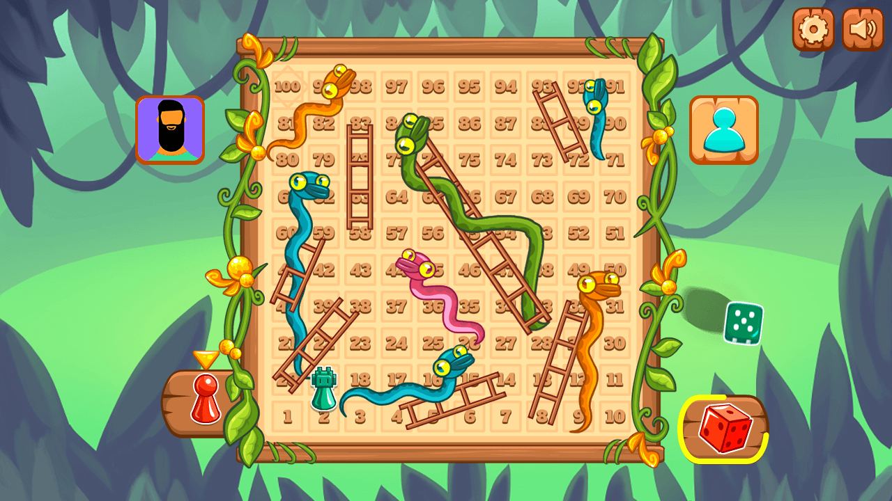 Snakes & Ladders game screenshot