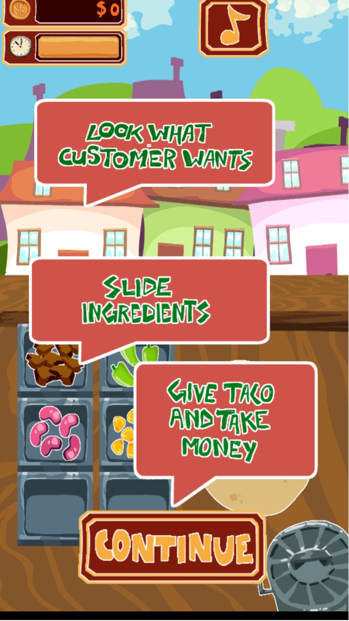 Yummy Taco game screenshot